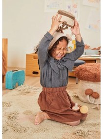 Covor de joacă pentru copii bej din bumbac 120x160 cm Mushroom Forest – Lorena Canals