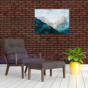 Tablou - Munte desenat (70x50 cm)