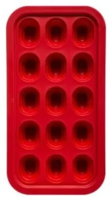 Forma Gheata Red SG, silicon, 28x14.5x3.7 cm