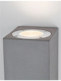 Aplica perete moderna de exterior cu iluminat ambiental IP65 FUENTO II gri