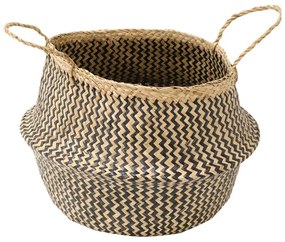 Coș depozitare din iarbă de mare Compactor Zic Zac, ⌀ 45 cm