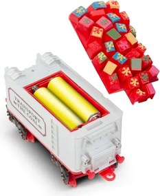 Decorațiune LED de Crăciun 10xLED/4xAA tren