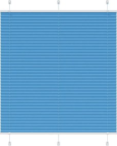 vidaXL Jaluzea plisată Albastru 120x100 cm Lățime țesătură 119,4 cm