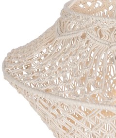 Abajur macrame natural 90 cm
