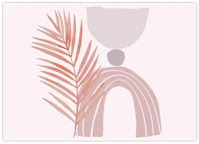 Tablou pe sticlă - Minimalism violet N⁰1 (70x50 cm)