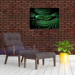 Tablou pe sticlă - Mâna lui Buddha (70x50 cm)