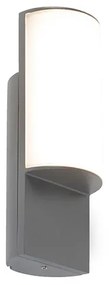 Lampă de perete exterioară modernă gri închis cu LED inclus - Harry