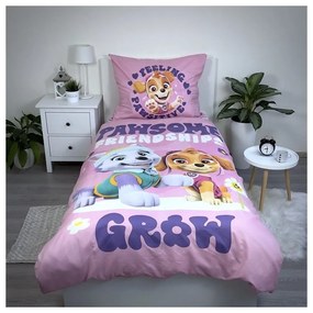 Lenjerie de pat pentru copii din microfibră pentru pat de o persoană 140x200 cm Paw Patrol – Jerry Fabrics