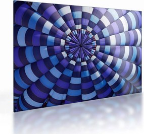 Tablou pe sticlă cu structura balonului zburător (70x50 cm)