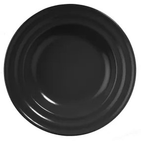 Set veselă 24 piese negru/porțelan