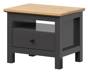 Noptieră Hesen KOM1S/5/6 (grafit + Stejar artisan). 1062499