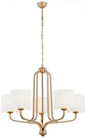 Lustră pe lanț MARANELLO 5xE27/15W/230V Argon 2172