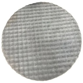 Covor gri lavabil rotund ø 120 cm Bubbly – Oyo Concept