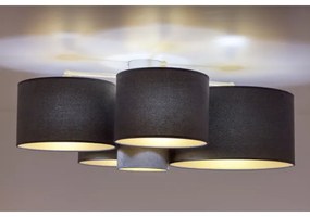 Duolla - Plafonieră ROLLER PENTO 5xE27/60W/230V antracit