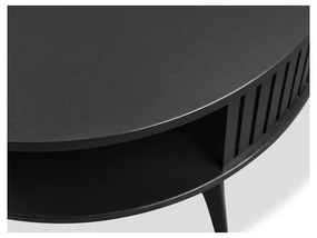 Măsuță de cafea ROENNI 44x75 cm negru/stejar auriu