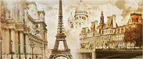 Tablou - Monumente din Paris (120x50 cm)