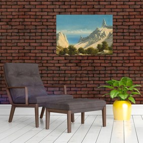 Tablou - Georg Emil Libert, View of Sommerspiret, the Cliffs of Møn, reproducere (70x50 cm)