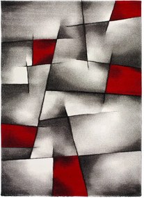 Covor Universal Malmo, 60 x 120 cm, roșu - gri