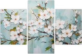 Tablou - Pictură, ramuri de copac înflorit (90x60 cm)