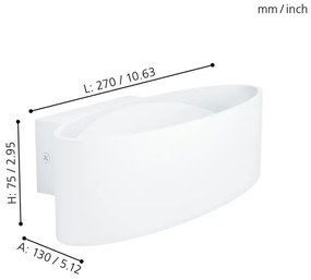 Eglo 98541 - Aplică perete LED MACCACARI LED/10W/230V