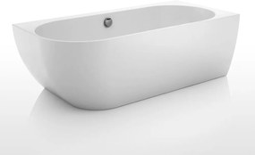Cada freestanding Kreiner Vera 170x80 cm finisaj alb dreapta lipita de perete BTW