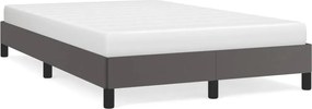 vidaXL Cadru de pat fără saltea gri 120x190 cm piele artificială