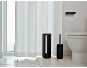 Suport pentru hârtie igienică negru de montat pe perete din metal Ume – Zone