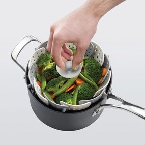 Steamer / sită pentru gătit cu aburi Joseph Joseph Lotus Plus, verde