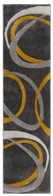Covor tip traversă galben ocru/gri 60x230 cm Elude Orb – Flair Rugs
