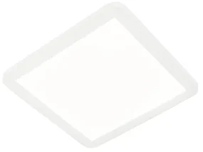 Plafoniera albă 30 cm cu LED inclus reglabil în 3 trepte IP44 - Steve