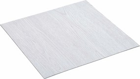 vidaXL Plăci de Pardoseală 55 pcs Alb 5,11 m² PVC