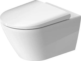 Set vas WC suspendat Duravit D-Neo Rimless cu capac softclose si fixare ascunsa