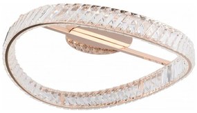 Zuma Line MX3317-1-3GT - Corp de iluminat LED dimabil GANO LED/36W/230V Ø 52 cm aur roz