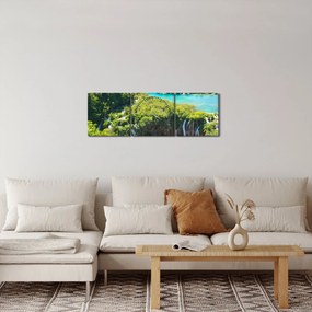 Tablou - Cascade (cu ceas) (90x30 cm)