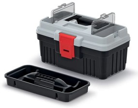 Cutie pentru scule 29,6 x 17,8 x 15,3 cm, cu organizatoare, gri