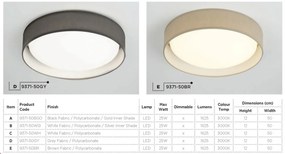 Lustra LED moderna 50cm Gianna alba 9371-50WH SRT