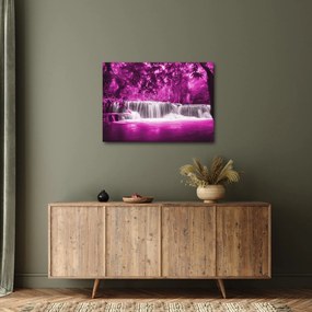 Tablou - Cascadă, violet (70x50 cm)