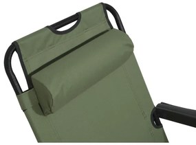 Scaun ajustabil pliabil verde/negru