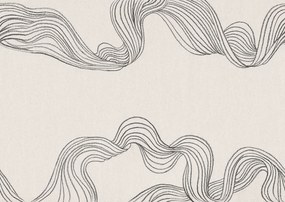 Fototapet, Stripes by Hand, Graphite, Rebel Walls