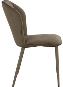 Scaune de dining maro 2 buc. din catifea Wilma – Støraa