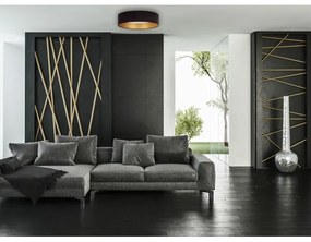 Plafonieră LED VELVET STAR LED/24W/230V d. 40 cm  neagră/aurie Brilagi