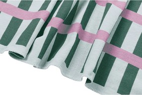 Pătură verde/roz 160x200 cm Onu – noo.ma