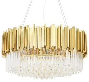 Lustra suspendata, Cristale de Sticla, Glamour Gold 80