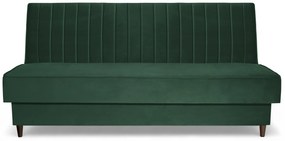Canapea extensibilă Vigo cu ladă - catifea verde Kronos 14