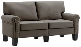 287159 vidaXL Canapea cu 2 locuri, gri taupe, material textil