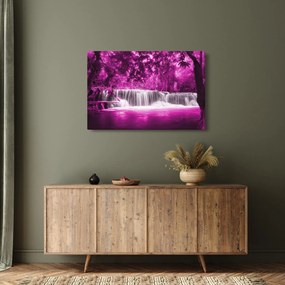 Tablou - Cascadă, violet (90x60 cm)