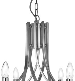 Lustra moderna design argintiu Ascona 8L 4168-8SS SRT