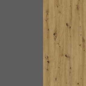 Living haaus V8, Antracit/Stejar Artisan, L 190 cm