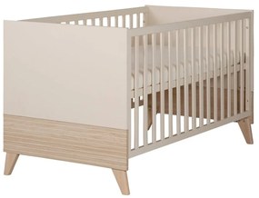 Pătuț bej cu înălțime reglabilă 70x140 cm Sidney – Roba