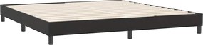 vidaXL Cadru de pat fără saltea neagră 180x210 cm catifea